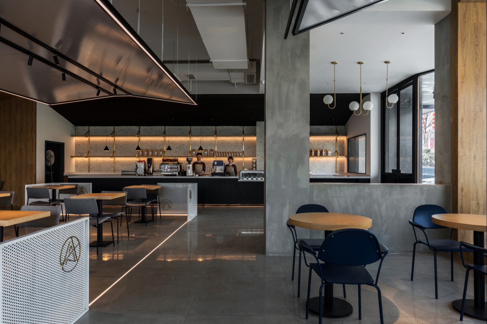 现代高级灰轻奢客餐厅|空间|室内设计|张美丽效果图 - 原创作品 - 站酷 (ZCOOL)
