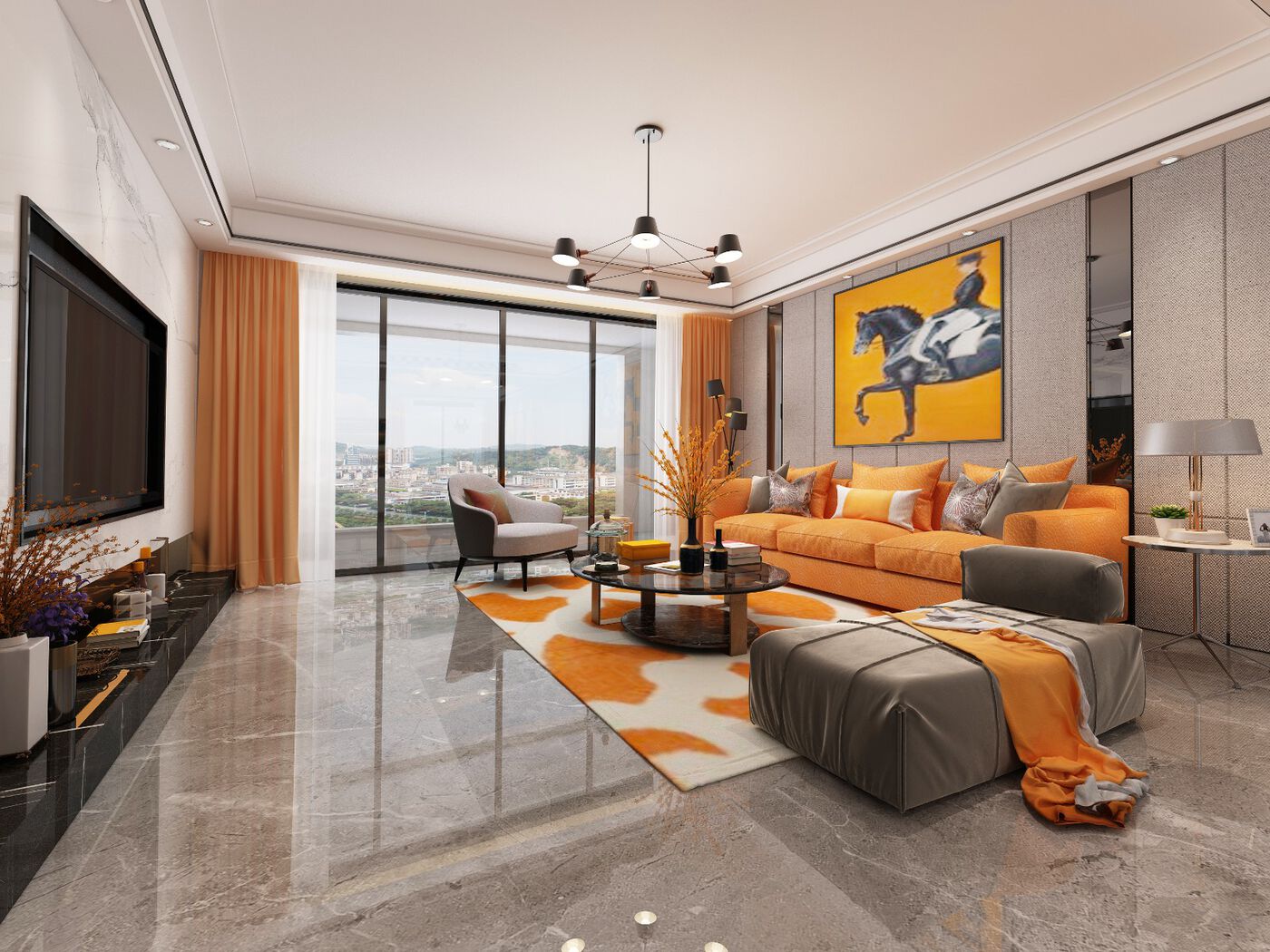 橙博士艺术漆上墙效果2|空间|家装设计|Ju也一样 - 原创作品 - 站酷 (ZCOOL)