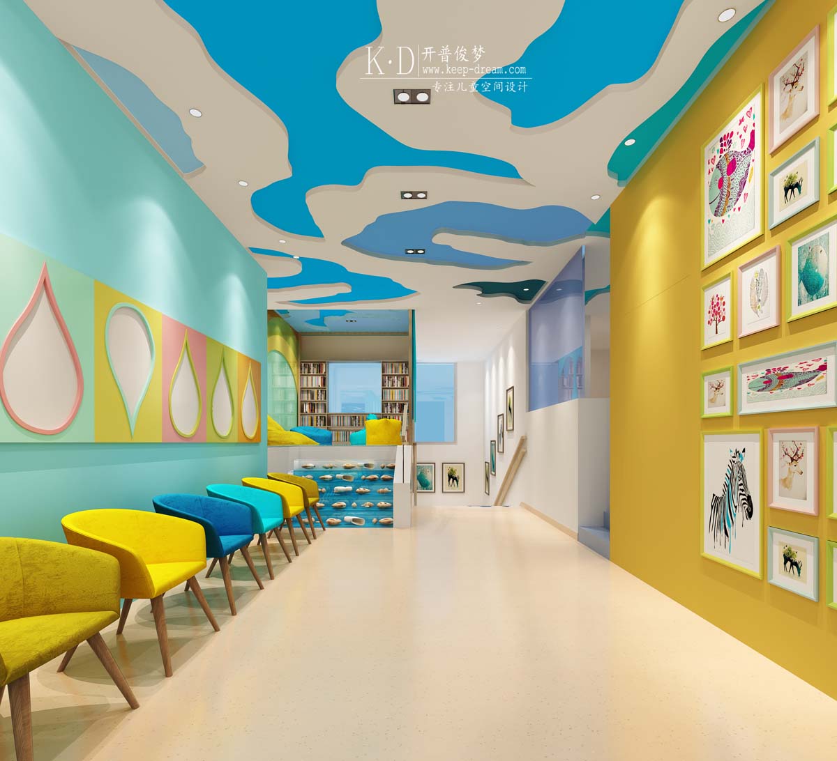 幼儿园装修设计墙面壁纸选择成都公装公司-四川海云装饰