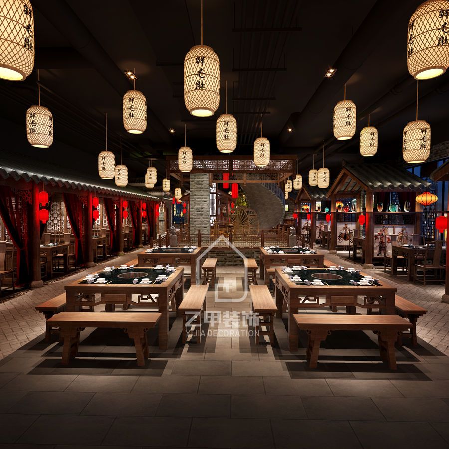 【成都火锅店设计公司】春熙里主题老火锅设计-建e网设计案例