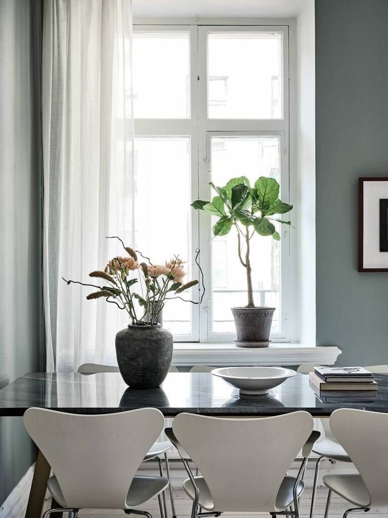 绿色和灰色，装饰精美的瑞典住宅 | Grey Deco