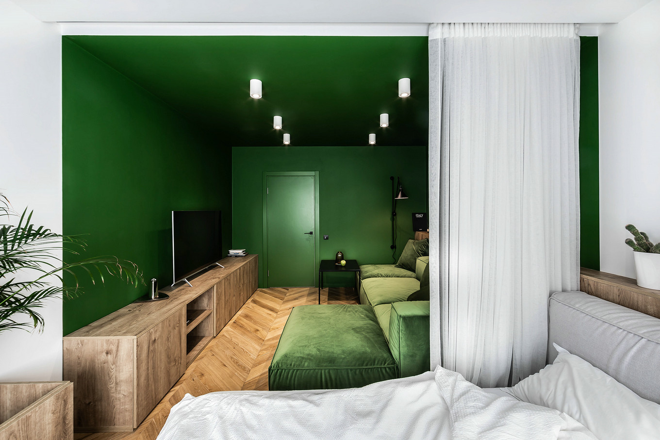 绿色森系的"治愈感"设计-建e室内设计网-设计案例