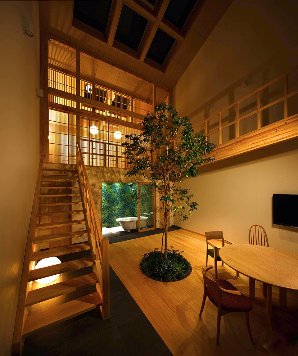 设计案例长在室内的庭院，日本京都住宅 | 07BEACH