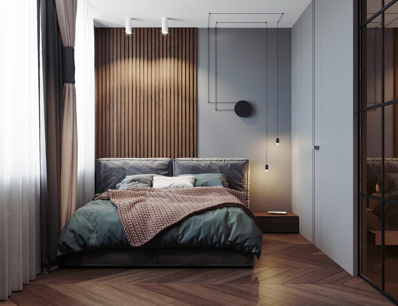 气质独特的现代工业风设计-建e室内设计网-设计案例