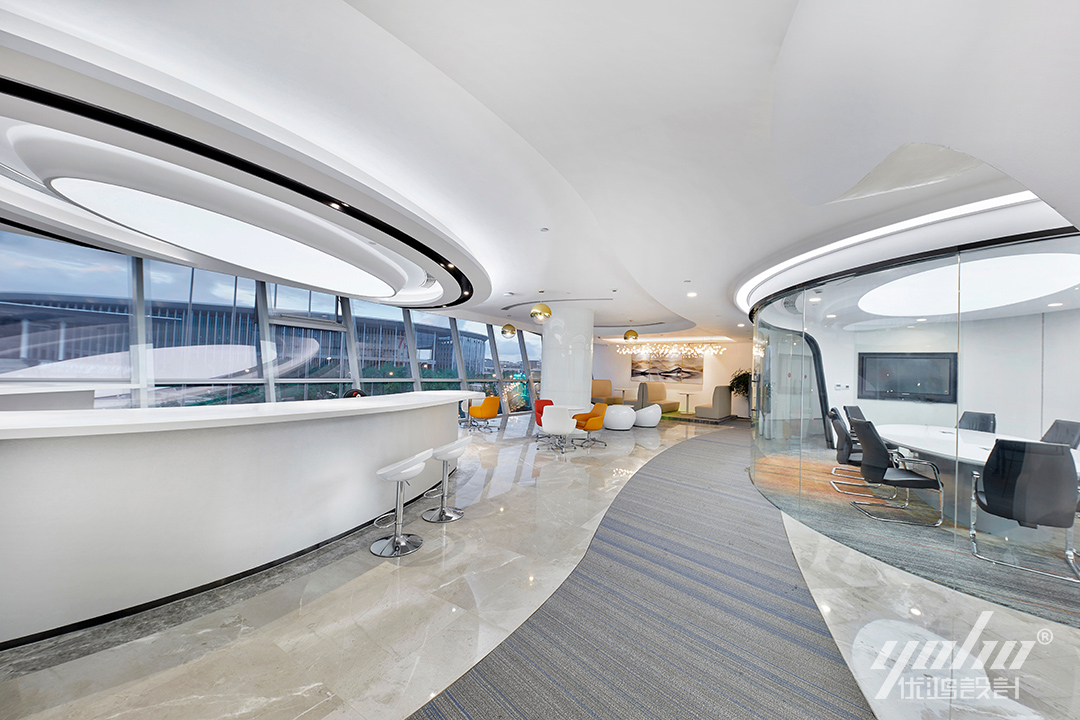 弧形的流转--探寻工作的愉悦与美感 | 2500平双跃酒业办公设计