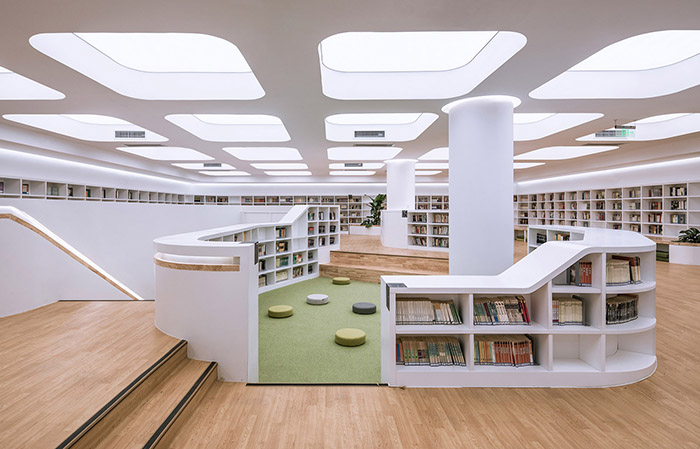 北京现代清新图书空间 | 回囙建筑-建e室内设计网-设计案例