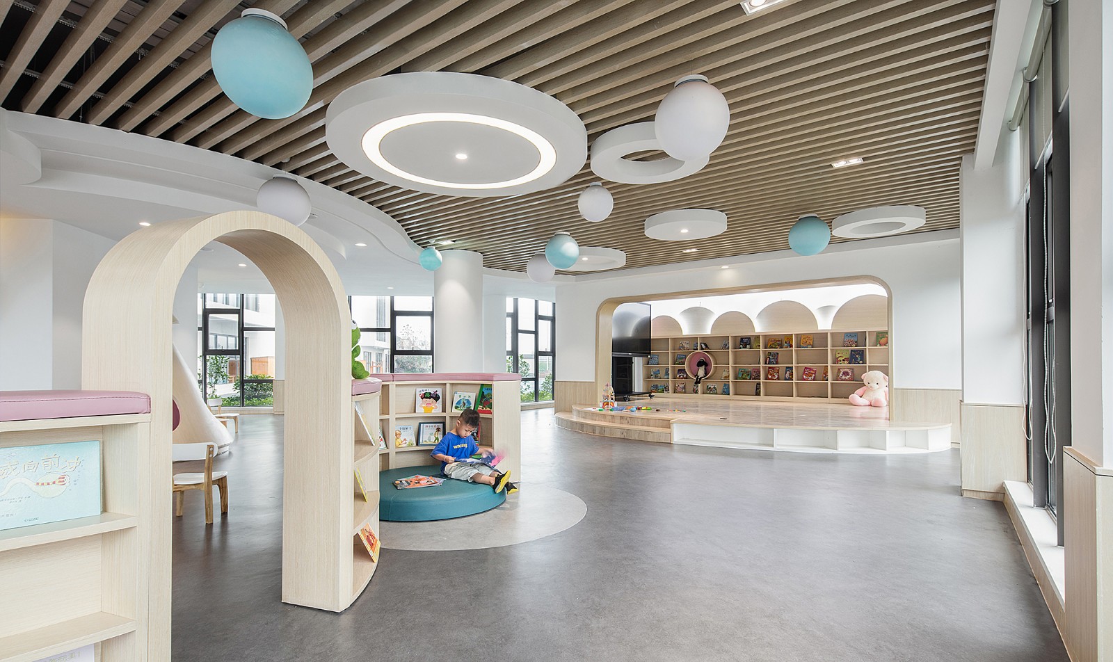 现代幼儿园阅览室- 建E网3D模型下载网
