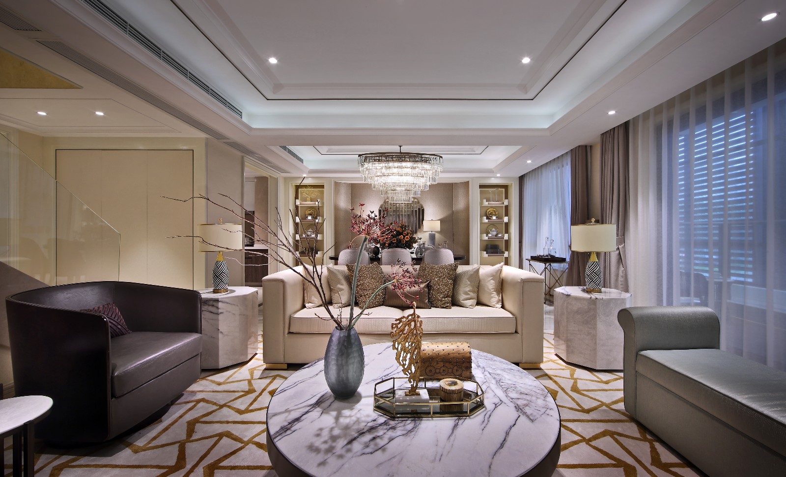 摩登港风奢华样板间 | 点石亚洲设计