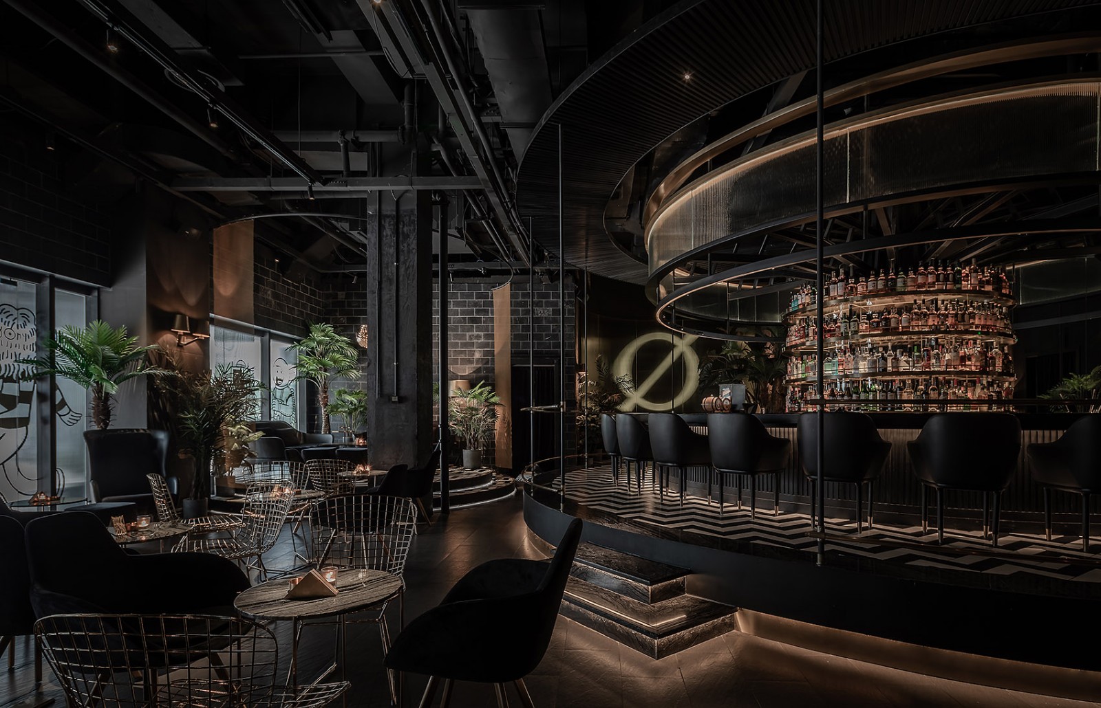暗色系个性PLUTO酒吧 | 三厘社 -设计案例-建E室内设计网