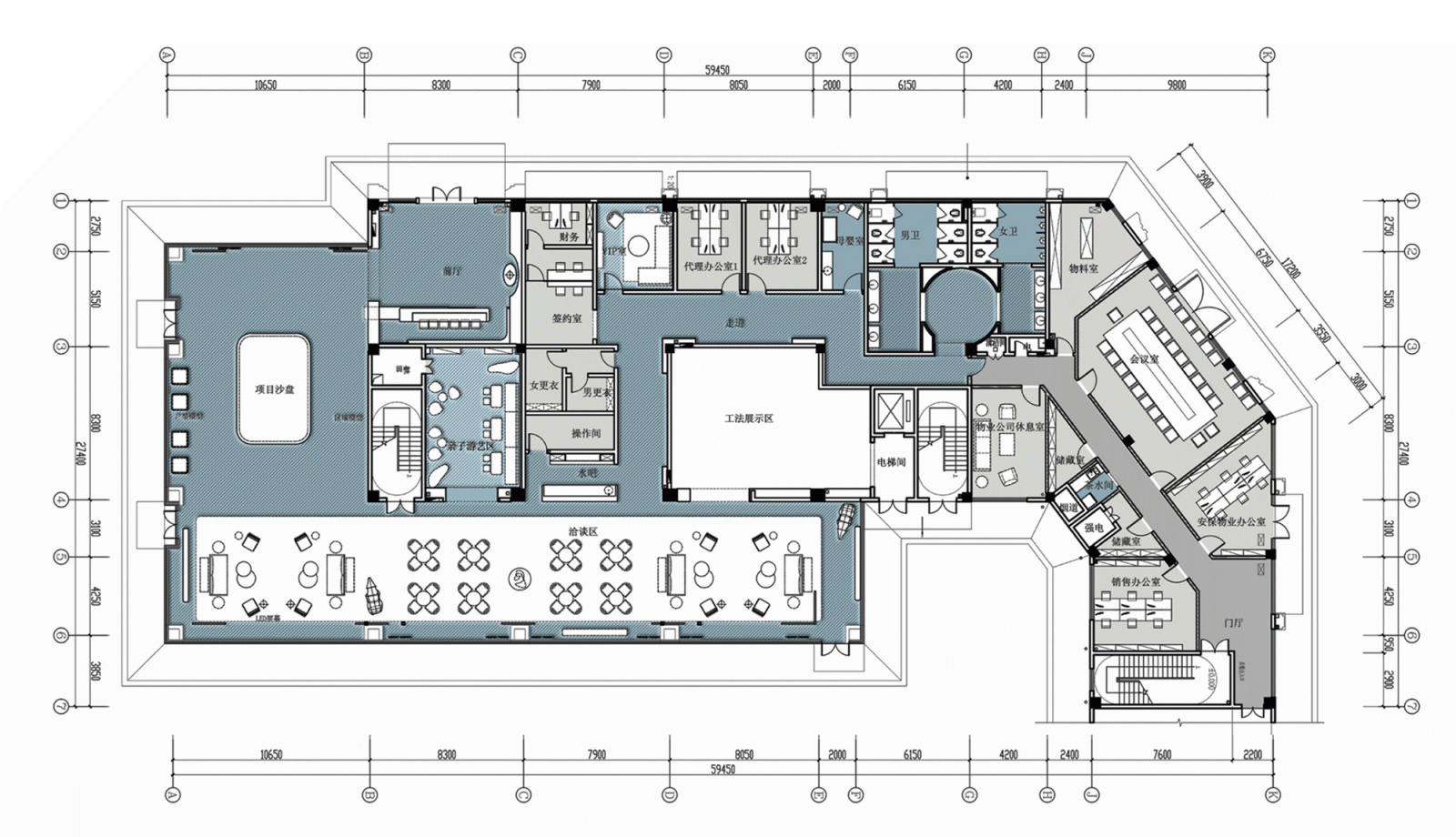 售楼处设计丨现代轻奢,依山傍水,择此一城 | 伊派设计