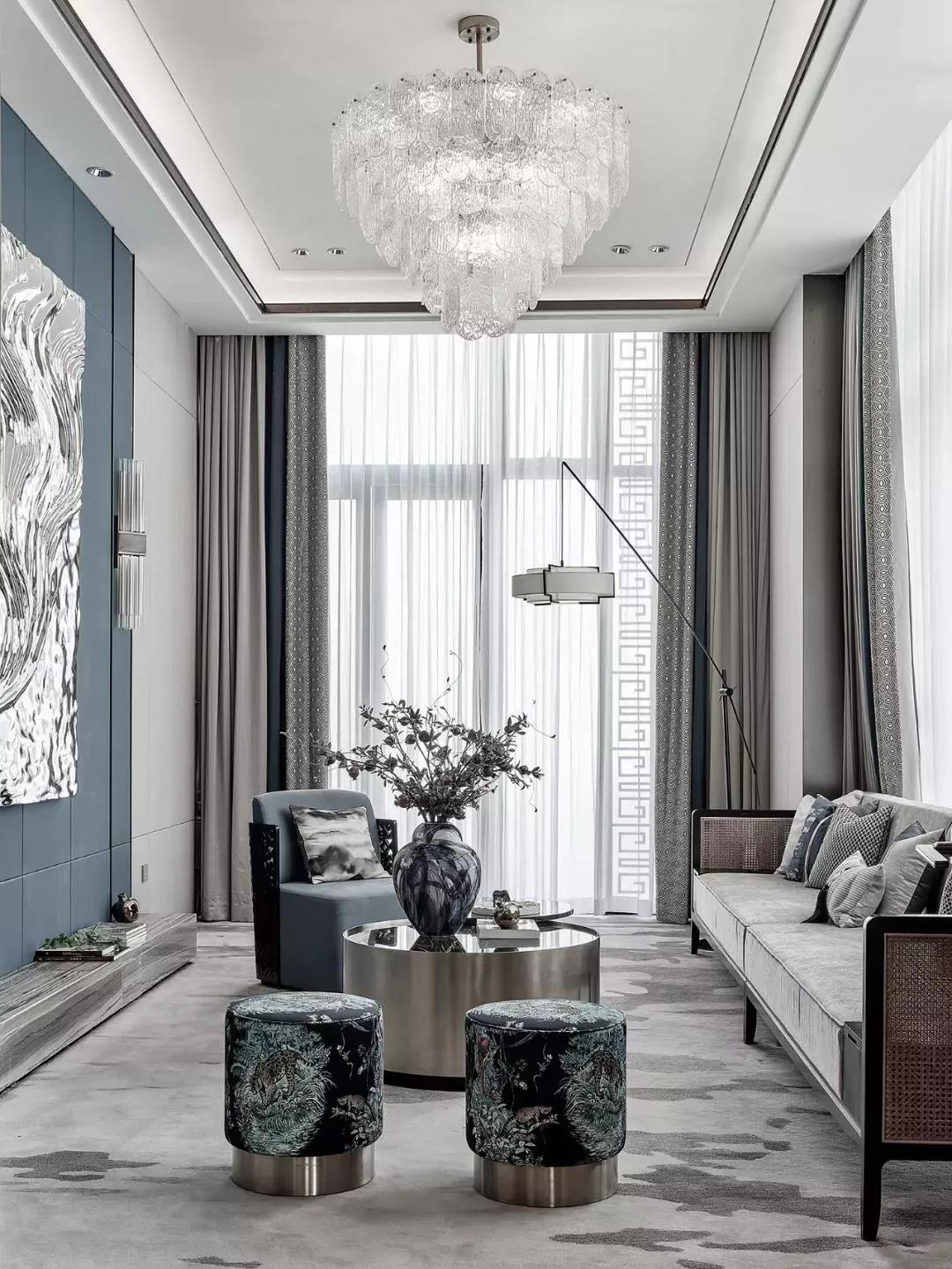 95㎡轻奢样板间,经典与时尚兼具 | 上悦设计-设计案例-建E室内设计网