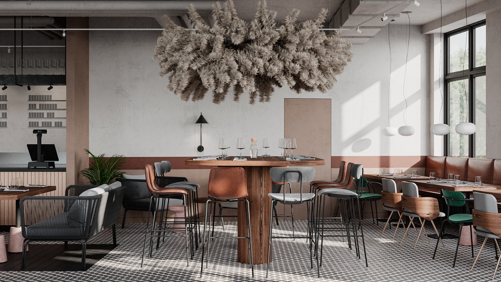 圣彼得堡·Lodbrok工业风餐厅设计 | SOHO设计区