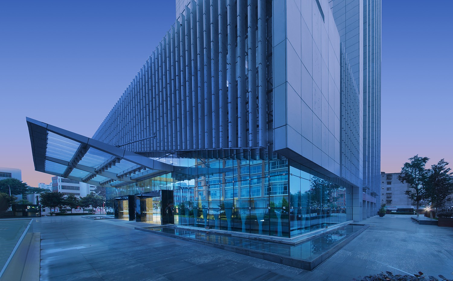 青岛协信环球金融中心-商务办公、超高层设计案例