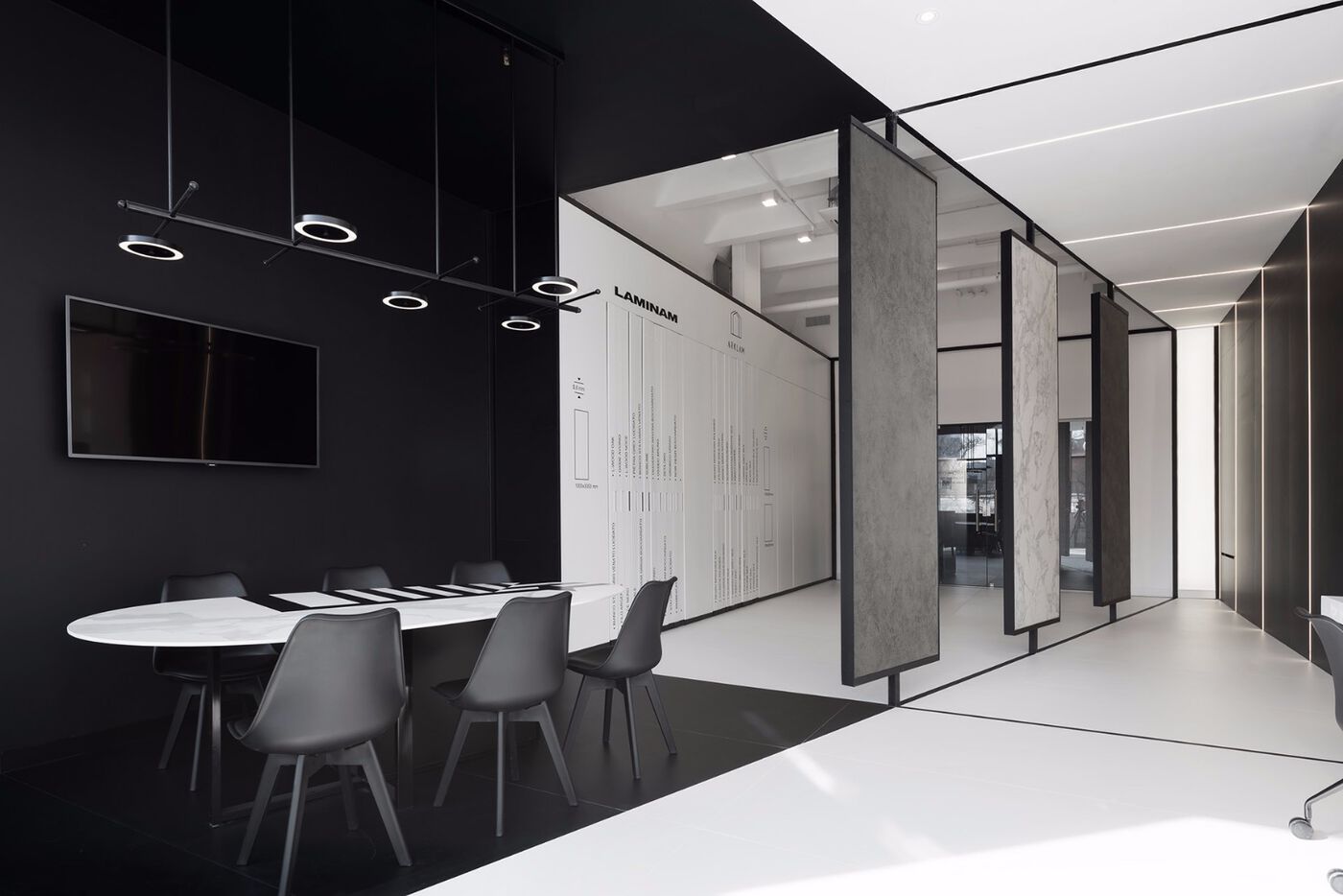 俄罗斯Archetype极简黑白陈列室办公室，这样设计才高级！ | Mors Architects设计案例