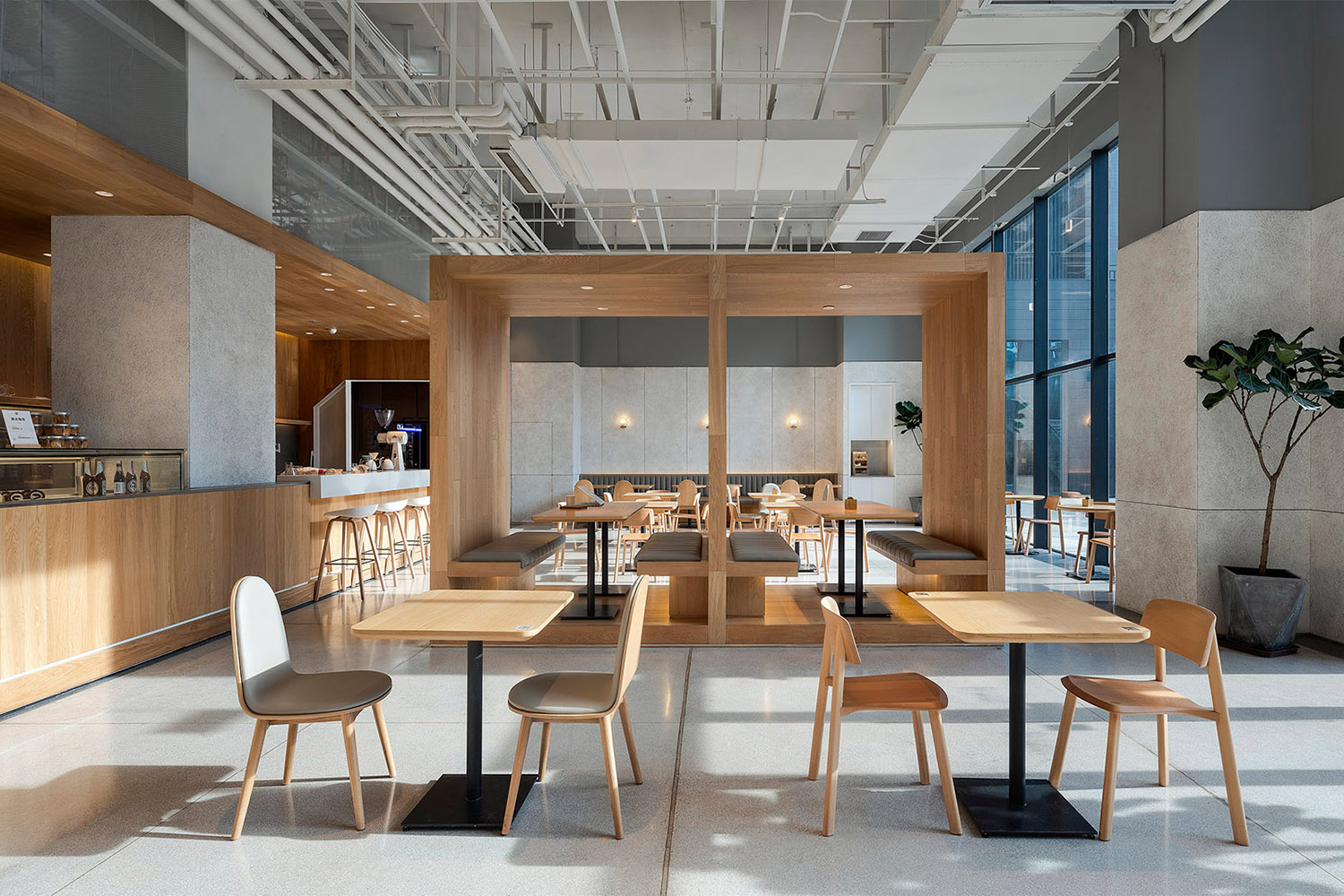 北京·“易间”咖啡简餐店(网易园区店) | 古鲁奇-设计案例-建E室内设计网