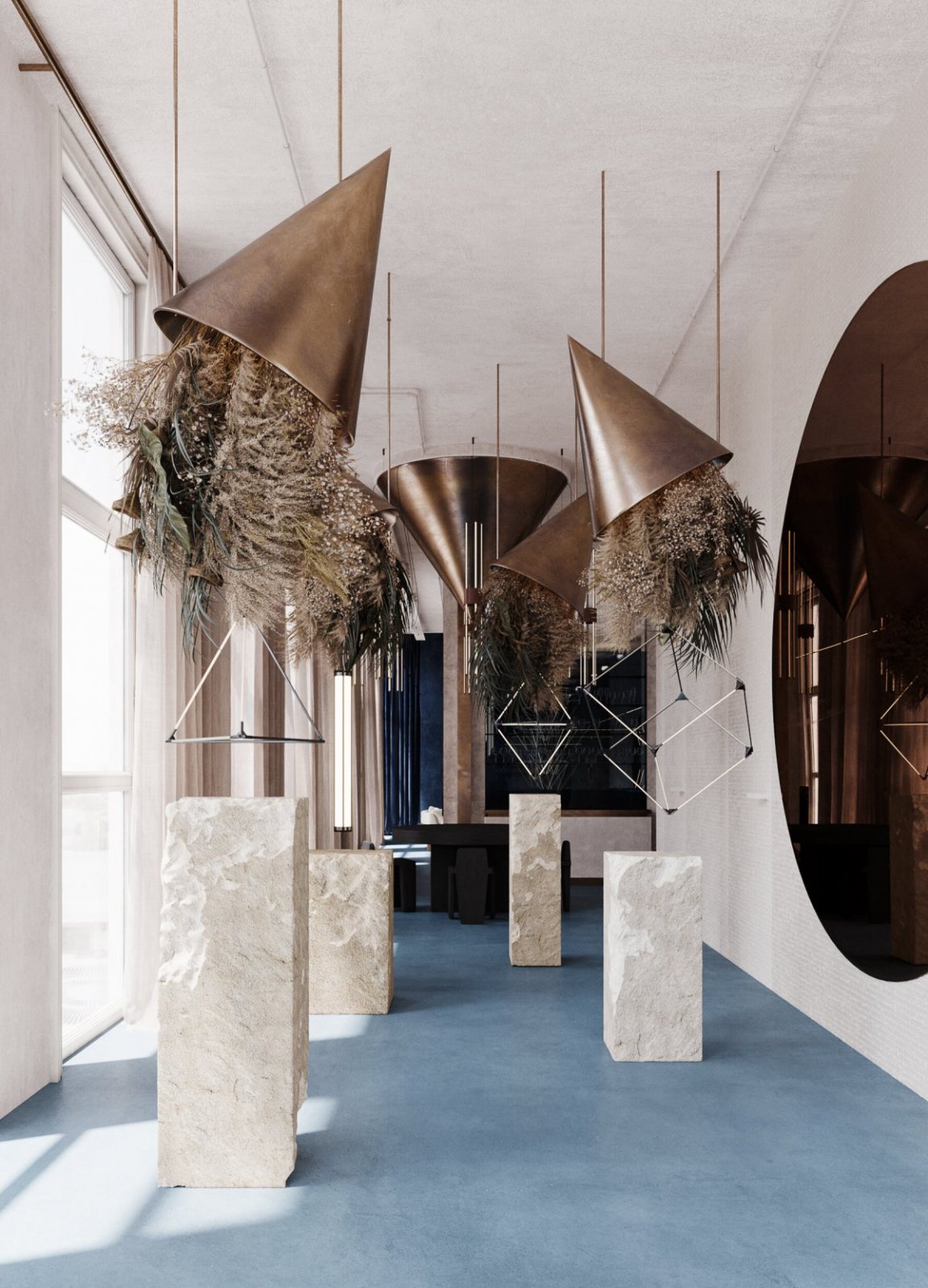 现代简约风展厅，高级、华丽、大气于一身！ | Asthetíque-建E网设计案例