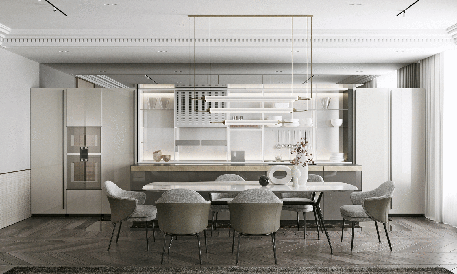 230㎡ 克制的奢华与极致的优雅住宅 | TOL'KO interiors-建e网设计案例