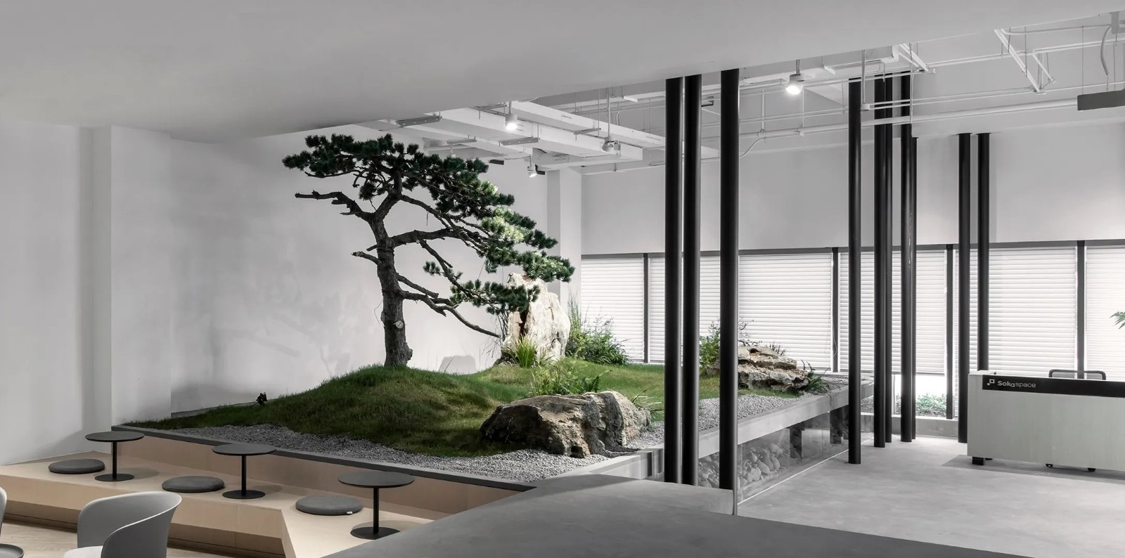 园林办公，清玄幽静，自然灵动 | PXD 厐喜-设计案例-建E室内设计网