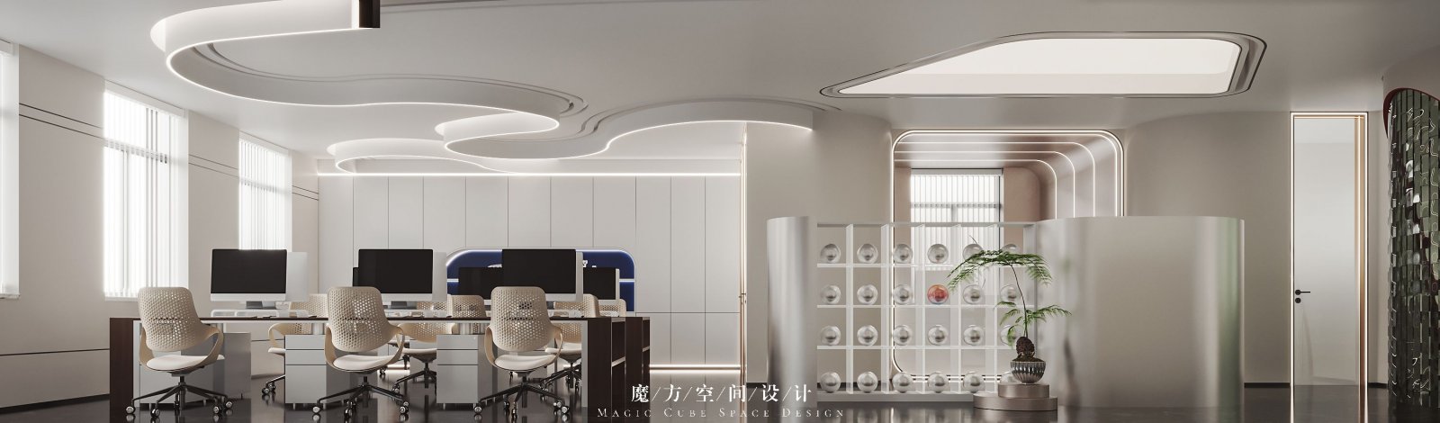 天津赛恩集团销售中心设计项目 | 魔方空间设计-建e网设计案例
