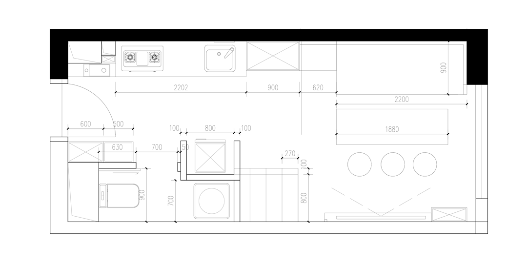 长空新作丨碧桂园玺台20㎡小公寓设计-建e网设计案例移动端