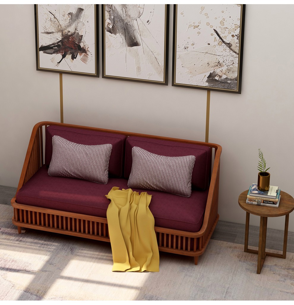 时尚布艺大双人位客厅沙发 休闲沙发床 实木沙发组合可移动软包沙发