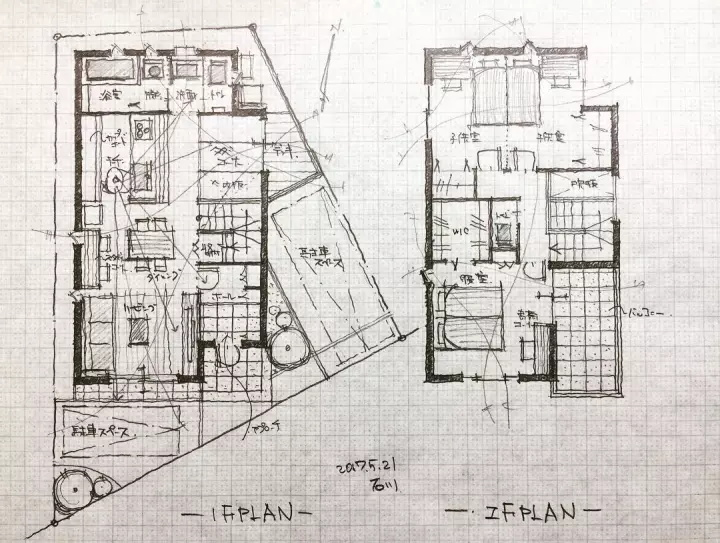 罗伯茨住宅平面图手绘图片