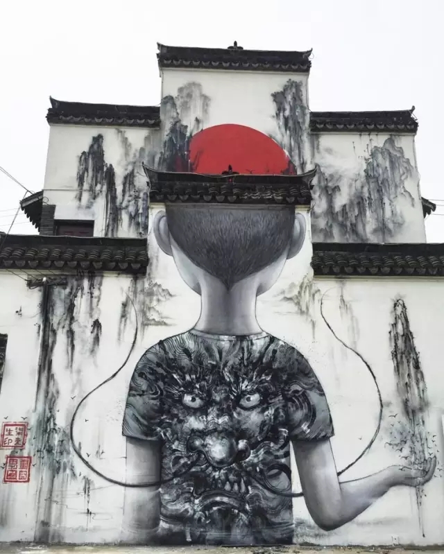 广东90后男孩用涂鸦中国风惊艳了世界老虎那张吓到我了