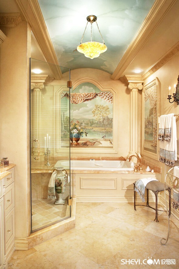 豪华浴室装修美到让你窒息
