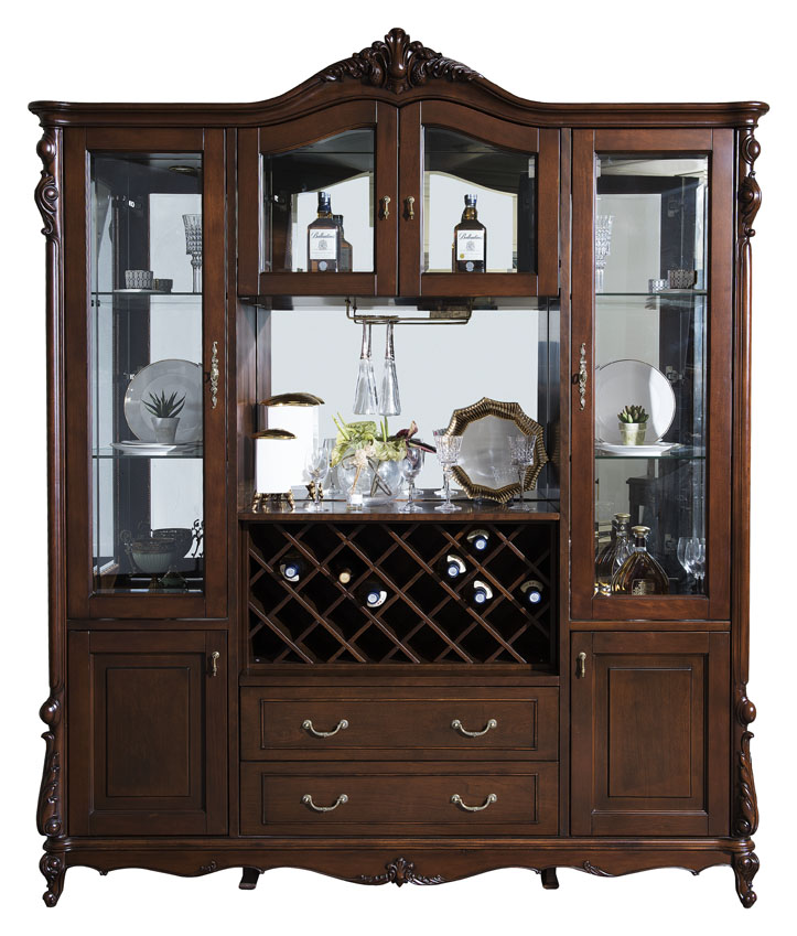 美式四门酒柜-m