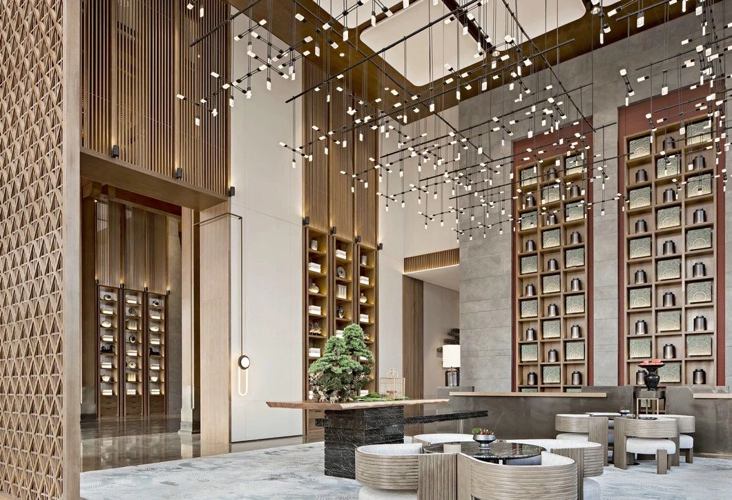 黄全新作新中式售楼处大堂区