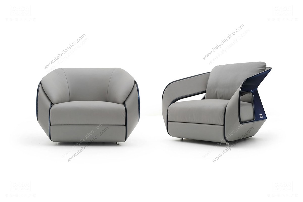 法国bugattihome现代多人沙发单人沙发组合