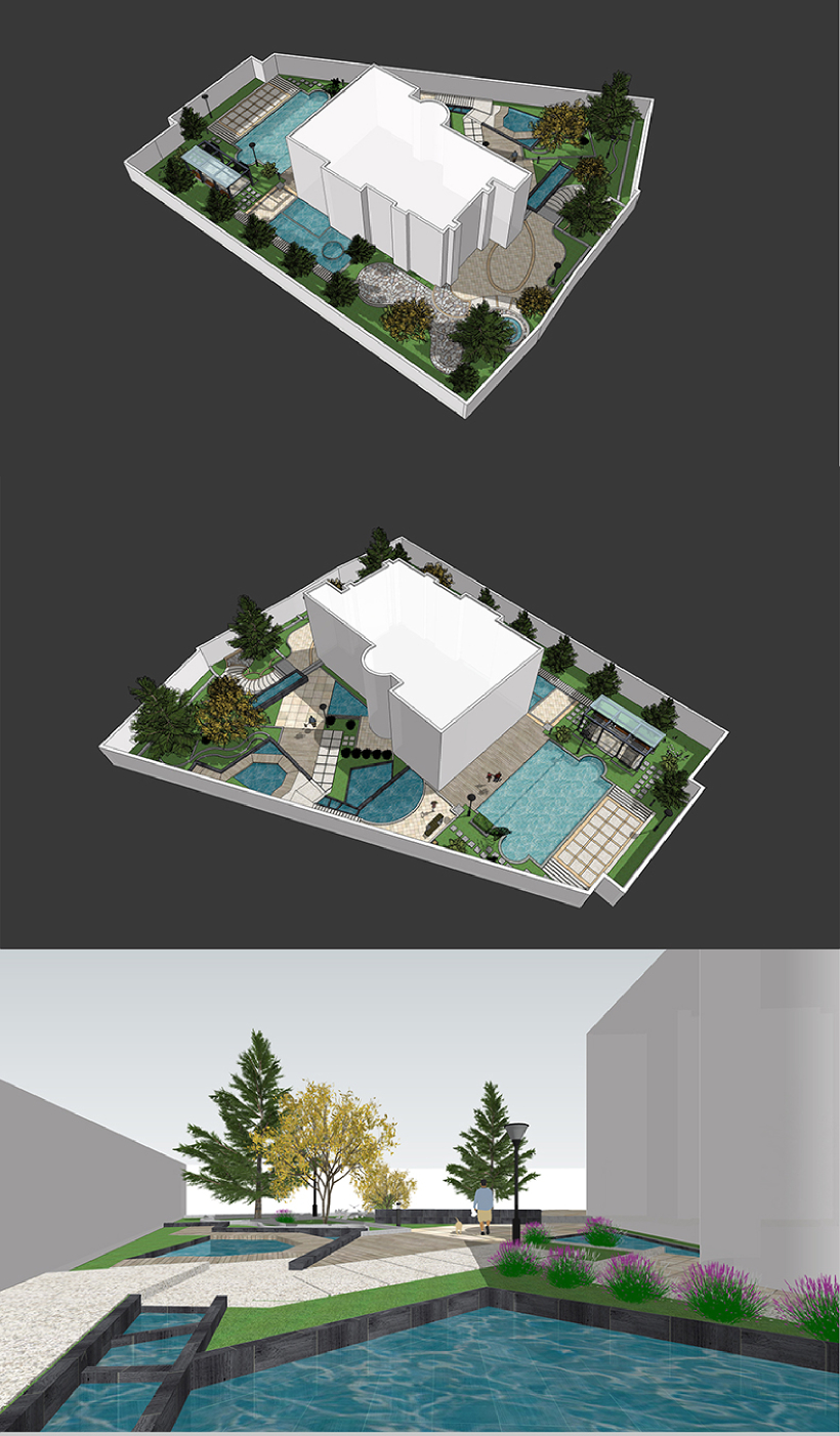 sketchup景观建模篇b