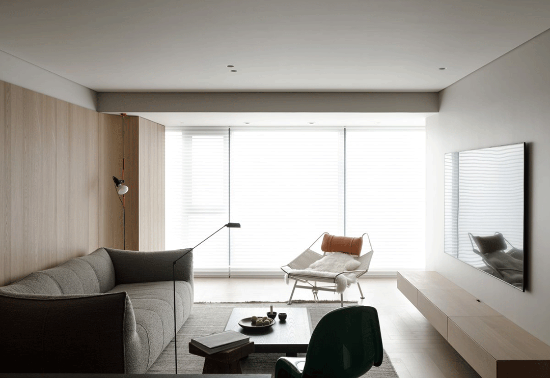 私宅设计:极简原木风,温和有序的家!