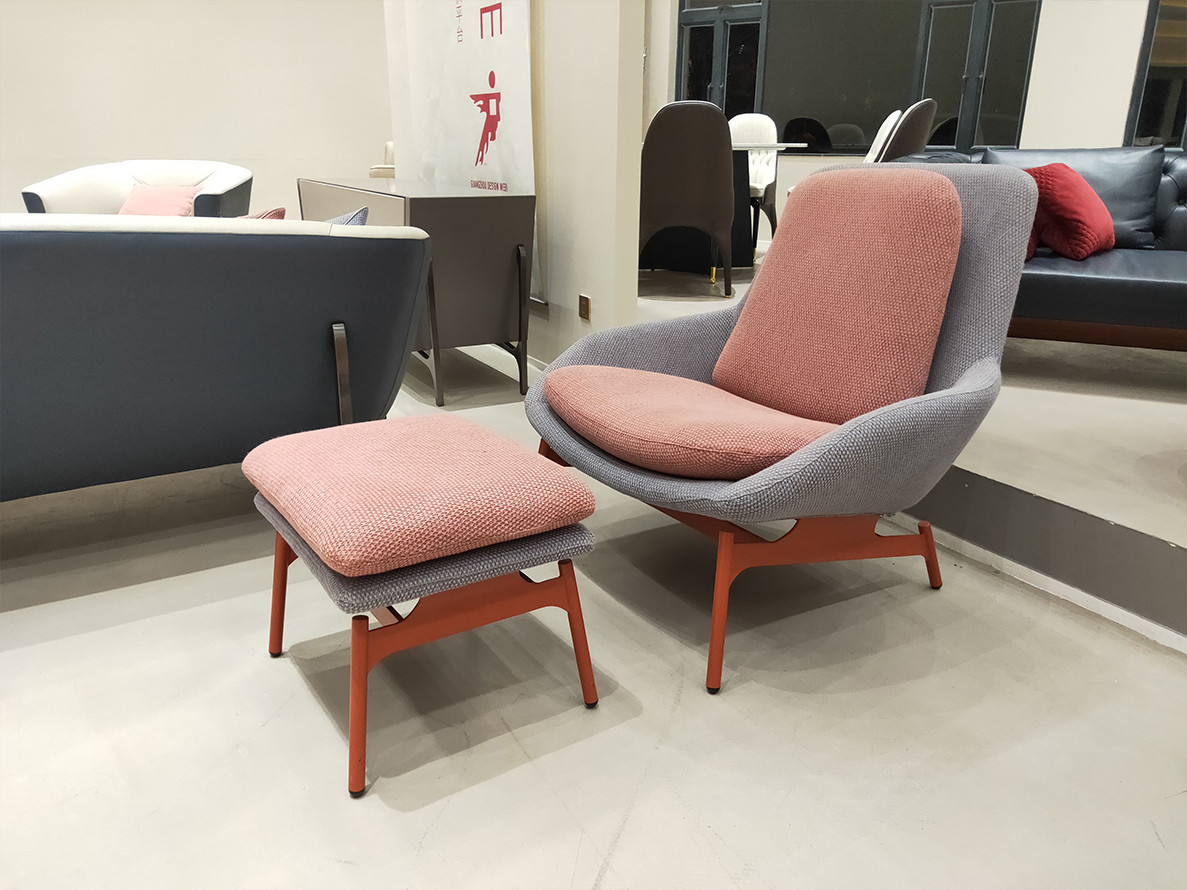 轻奢扶手休闲椅组合