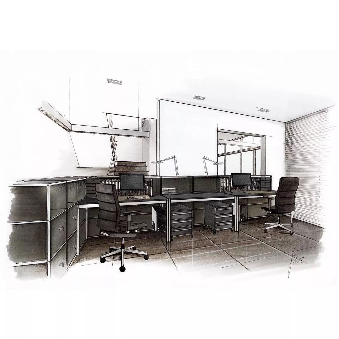 手绘地面技法表现