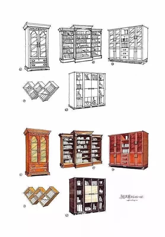 室内手绘家具系列柜子