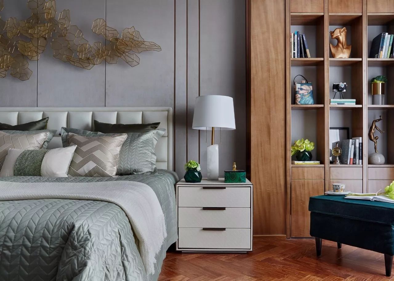 2个轻奢风格的样板房软装设计作品