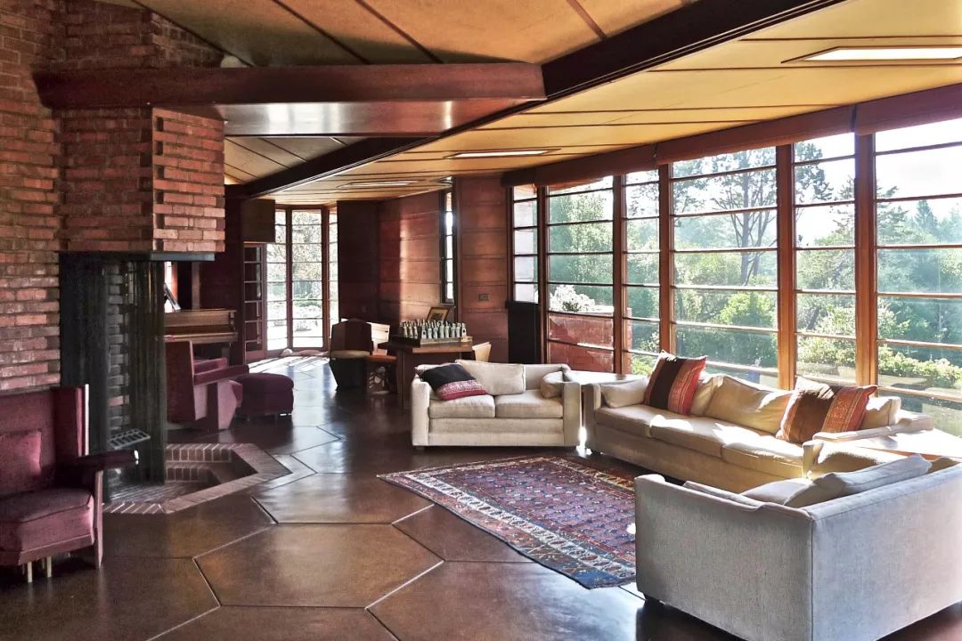 汉纳住宅室内肯塔克圆丘kentuck knob,1954关键词:美国风,有机建筑肯