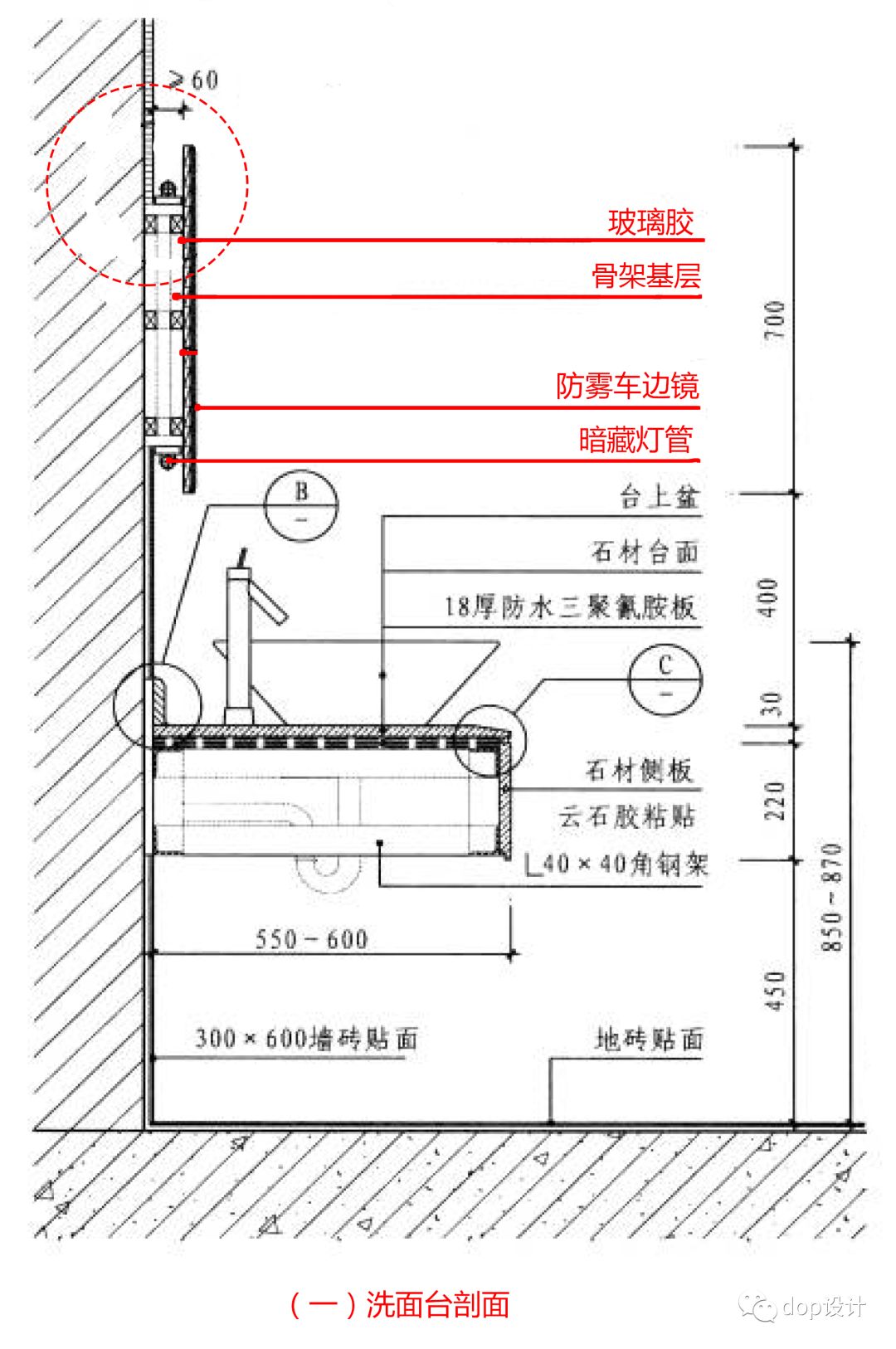 5分钟轻松搞定酒店"台盆"的节点做法