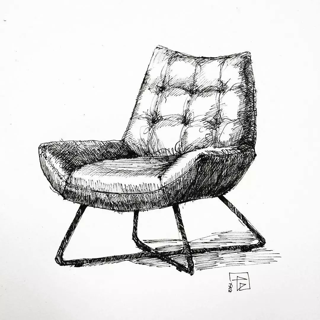 线稿单体技法练习 - 室内设计单体线稿 - 实验室设备网