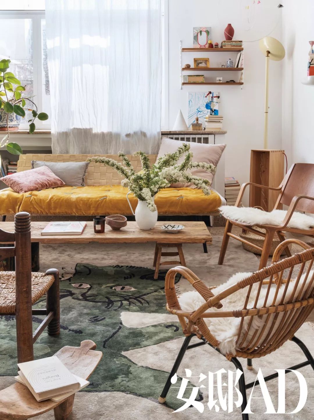 一个女孩儿与两只猫的慵懒日子 设计头条