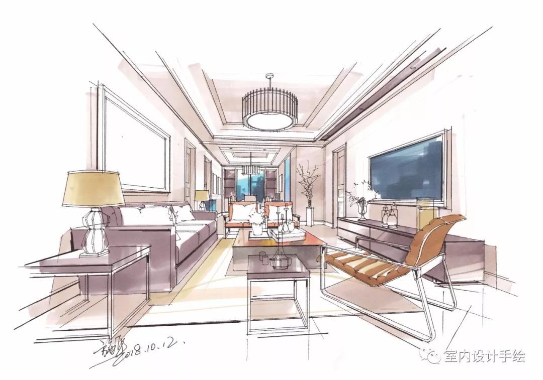 完成图基本上调整局部,加上软装等,上完重色就是