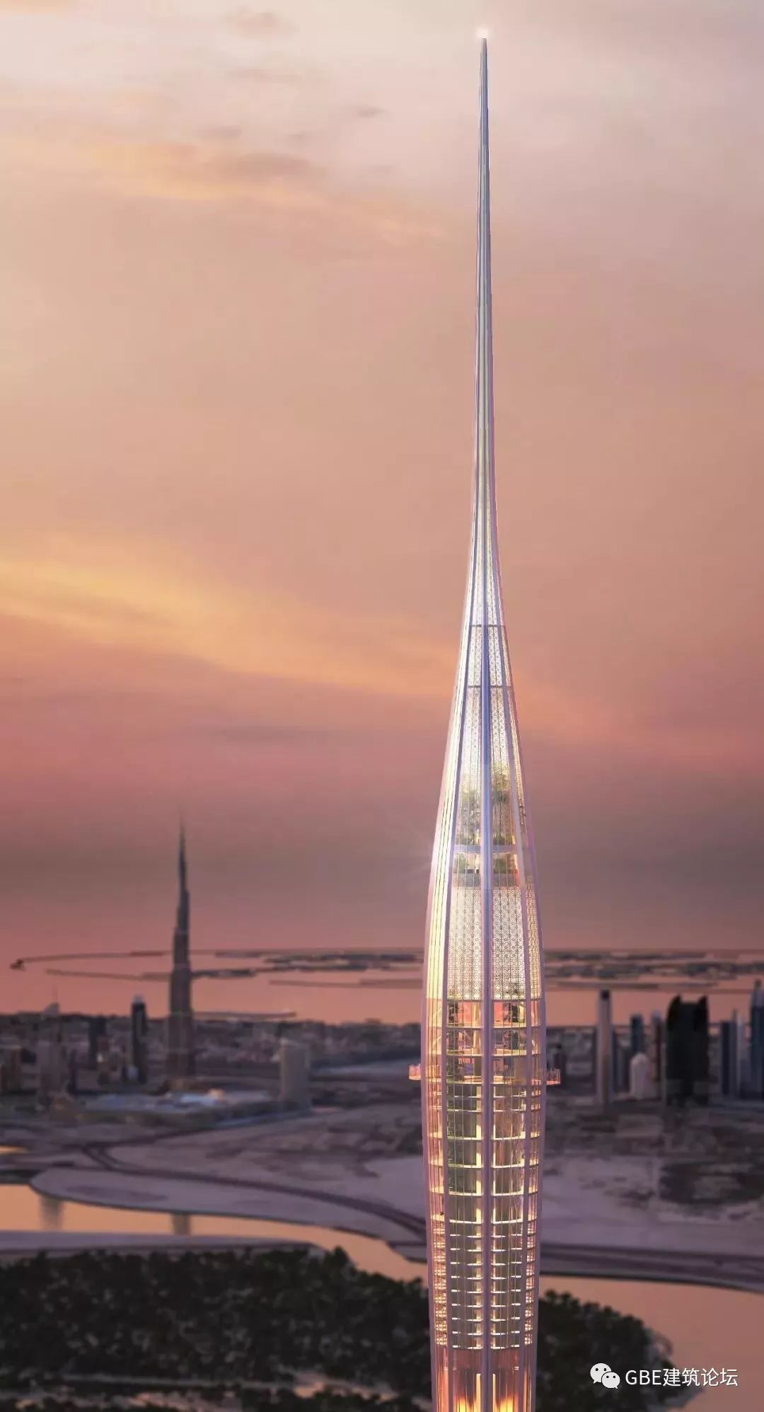 为了维持这座建筑的稳固,设计师采用大量钢缆连接塔身和地面.