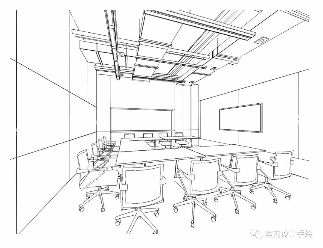 CCG纯粹办公室设计|手绘效果图 - 效果图交流区-建E室内设计网