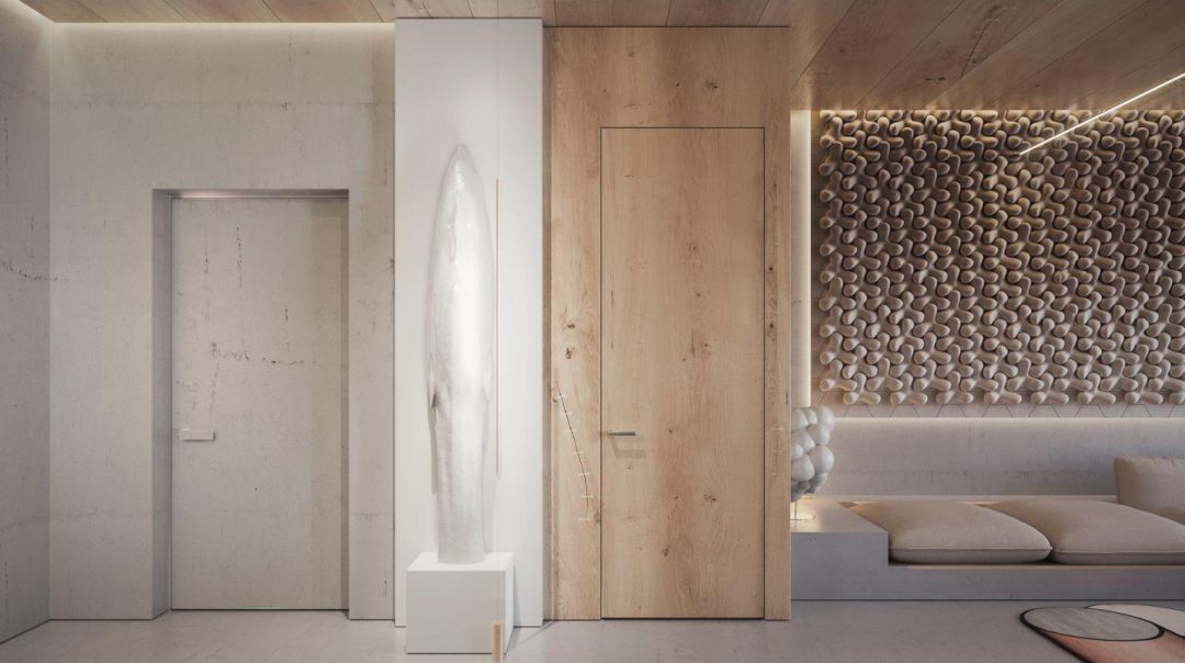 200㎡的家, 用粗糙的墙面也能做出高级感 | Sergey Makhno Architects