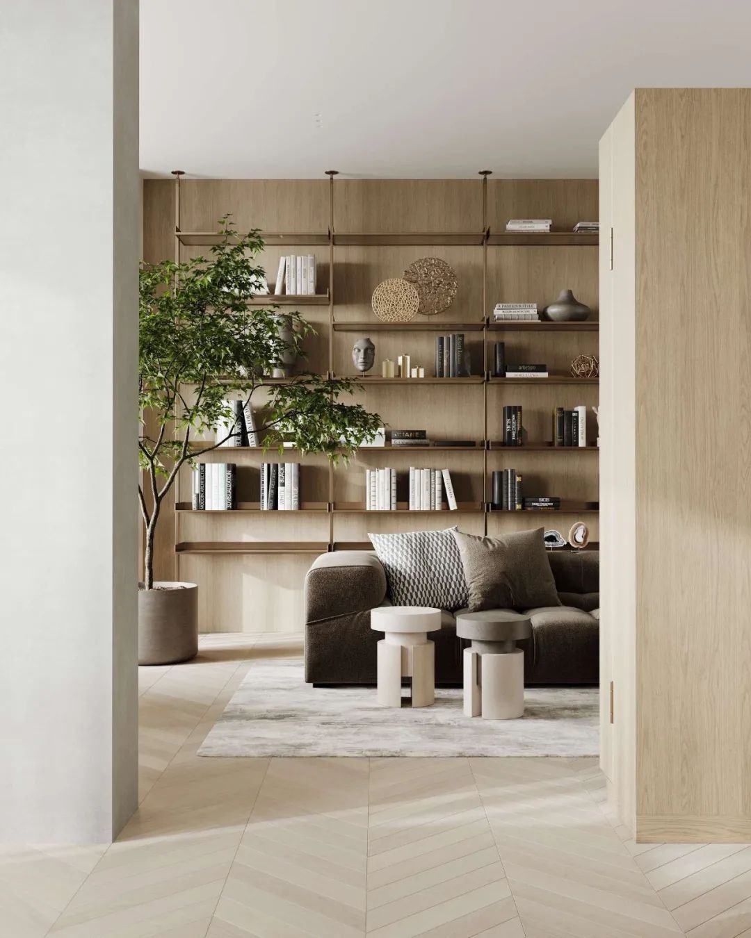 130㎡现代公寓，舒适的极简主义 | Artem Babayantsu