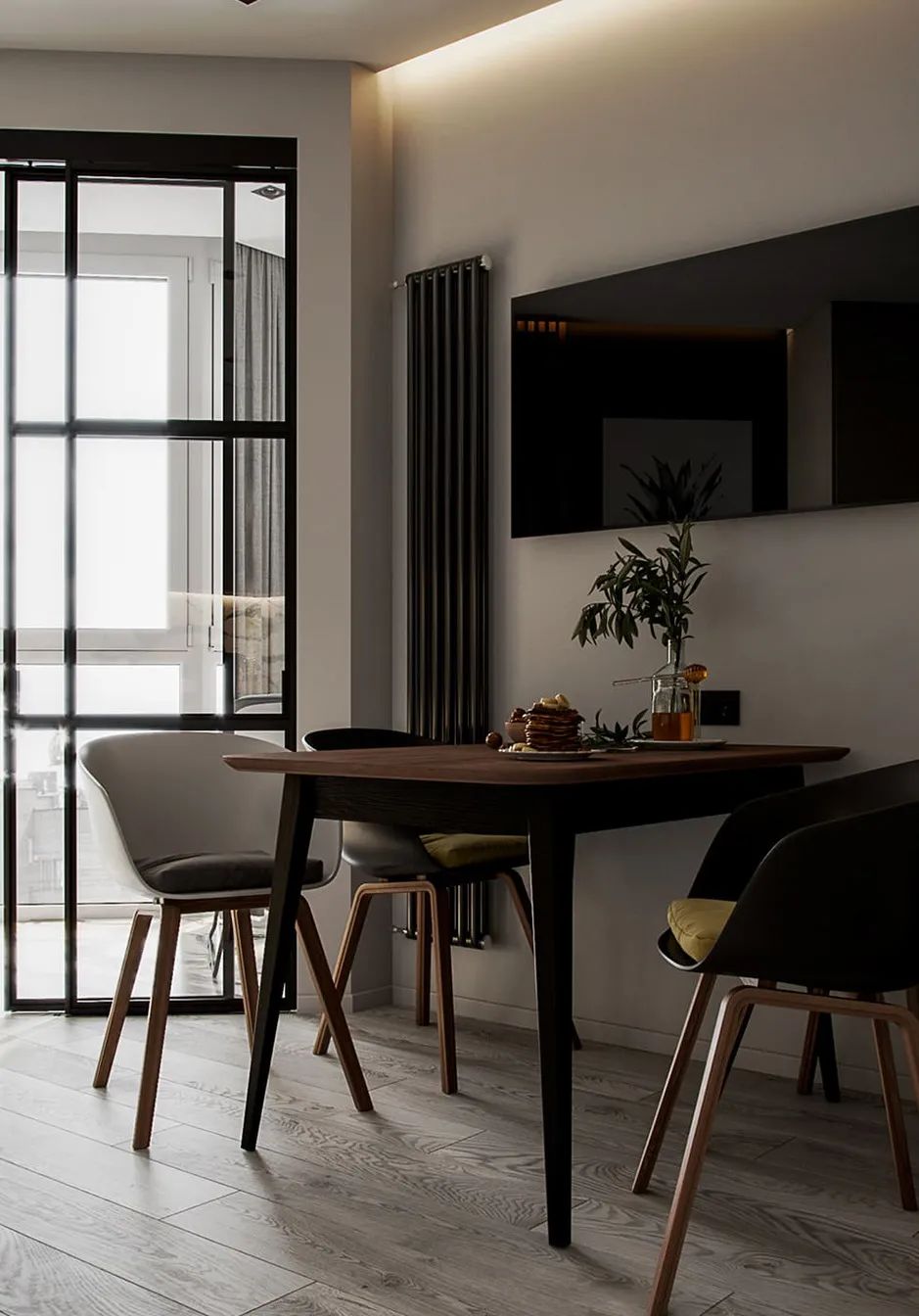 74.6㎡高级灰公寓，优雅的质感住宅 | BODES Studio