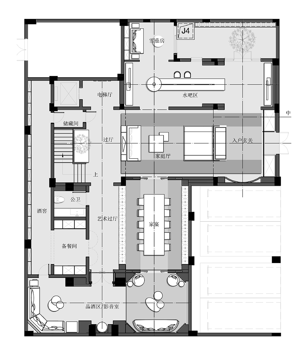 800㎡中式合院，简约质朴，高级美！ | 矩阵纵横-设计案例-建E室内设计网