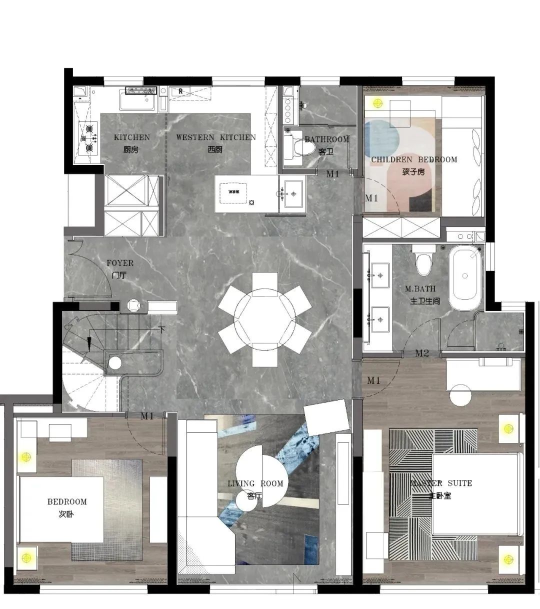 金地公园十七区院墅 | 赛瑞迪普空间设计-设计案例-建E室内设计网
