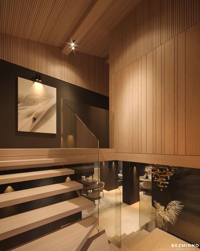 Bezmirno Architects丨法国阿尔卑斯山木屋设计-设计案例-建E室内设计网